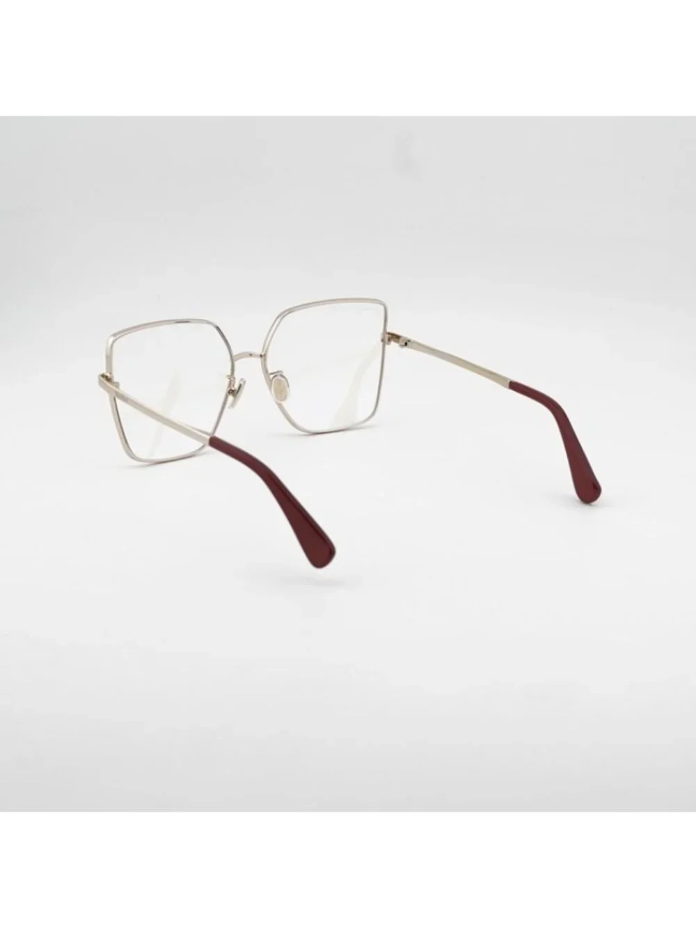 Max Mara MM5073-H-B 068 Eyeglasses Red 60mm Butterfly Frame, Blue Light Block